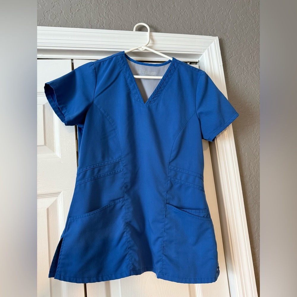 Grey's Anatomy by Barco Blue Scrub Top Size S